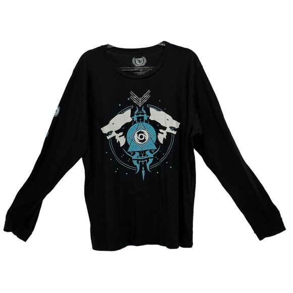 Destiny 2 Men's Shirt A Frightening Power Braytech Werewolf Rewards XL Long Game